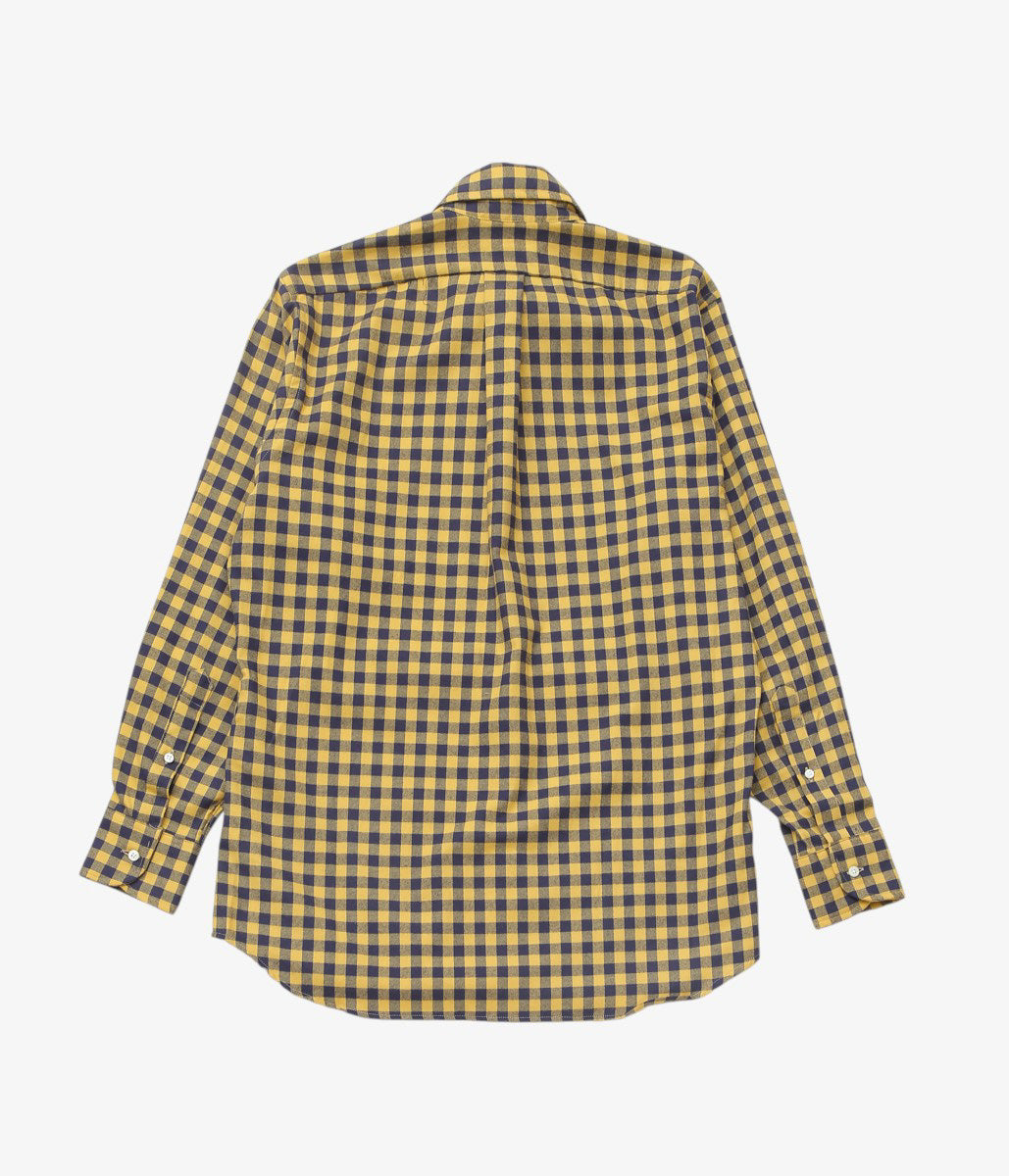 INDIVIDUALIZED SHIRTS ''SOHO GINGHAM(CLASSIC FIT BUTTON DOWN SHIRTS)'' (YELLOW)