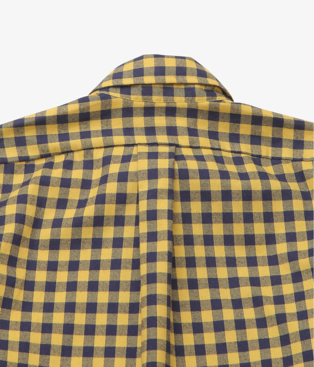 INDIVIDUALIZED SHIRTS ''SOHO GINGHAM(CLASSIC FIT BUTTON DOWN SHIRTS)'' (YELLOW)