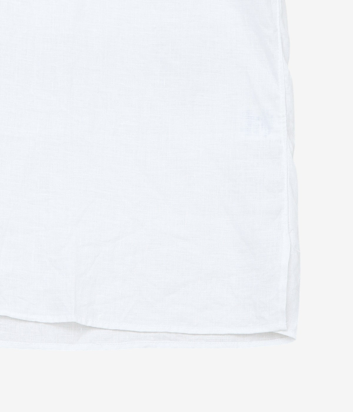 INDIVIDUALIZED SHIRTS "SOLID LINEN CAMP COLLAR S/S" (WHITE)