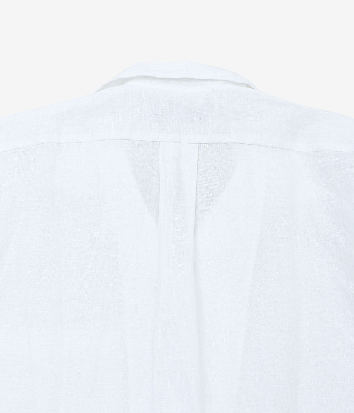 INDIVIDUALIZED SHIRTS "SOLID LINEN CAMP COLLAR S/S" (WHITE)