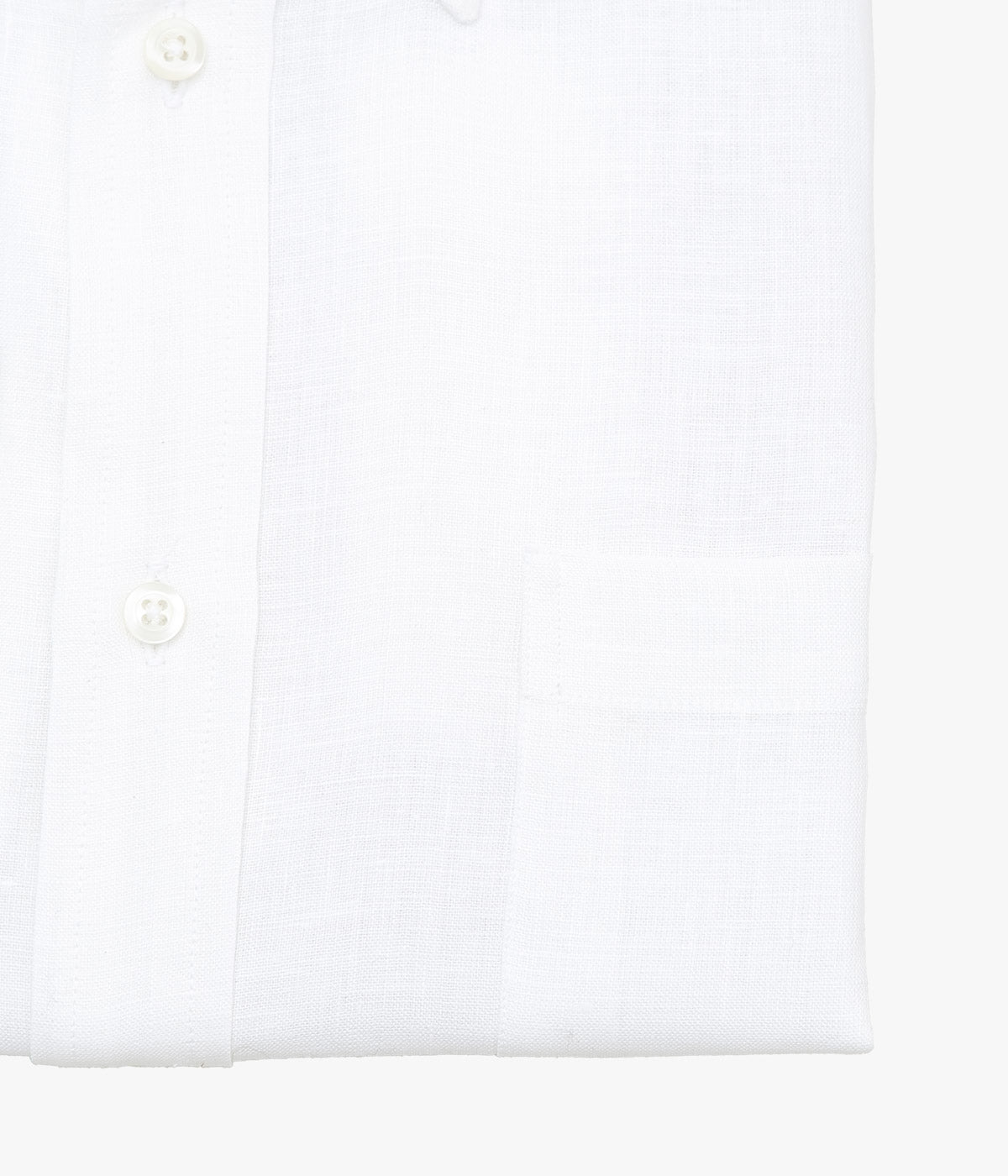 INDIVIDUALIZED SHIRTS ''SOLID LINEN (CLASSIC FIT BUTTON DOWN SHIRT)'' (WHITE)