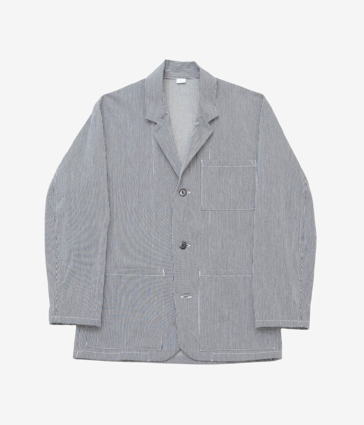 INDIVIDUALIZED SHIRTS "TAILORED LOUNGER JACKET" (HICKORY NAVY)