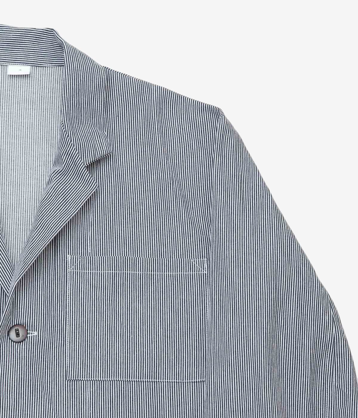 INDIVIDUALIZED SHIRTS "TAILORED LOUNGER JACKET" (HICKORY NAVY)