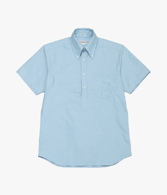 INDIVIDUALIZED SHIRTS ''THE IVY POPOVER SHORT SLEEVE SHIRTS'' (BLUE)