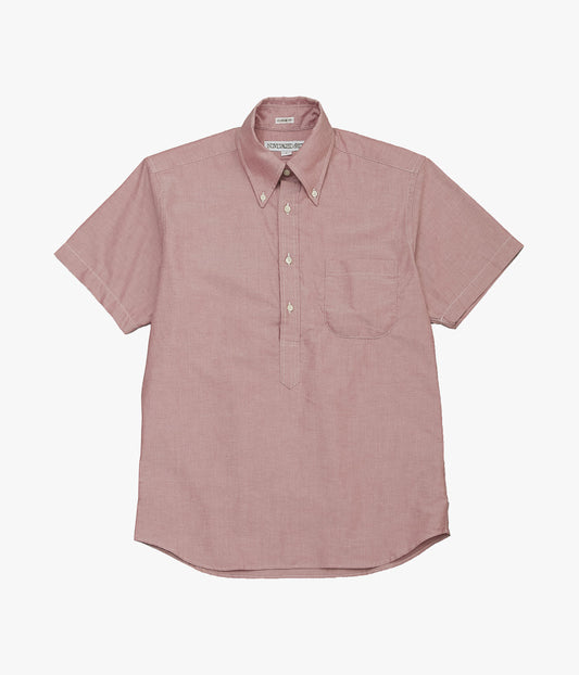 INDIVIDUALIZED SHIRTS ''THE IVY POPOVER SHORT SLEEVE SHIRTS'' (RED)