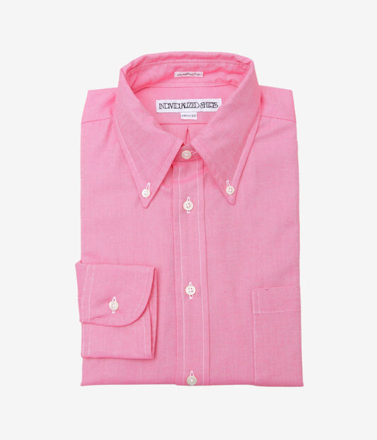 INDIVIDUALIZED SHIRTS ''VINTAGE OXFORD (CLASSIC FIT BUTTON DOWN SHIRT)'' (PINK)