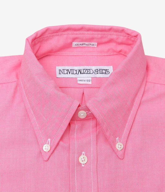 INDIVIDUALIZED SHIRTS ''VINTAGE OXFORD (CLASSIC FIT BUTTON DOWN SHIRT)'' (PINK)