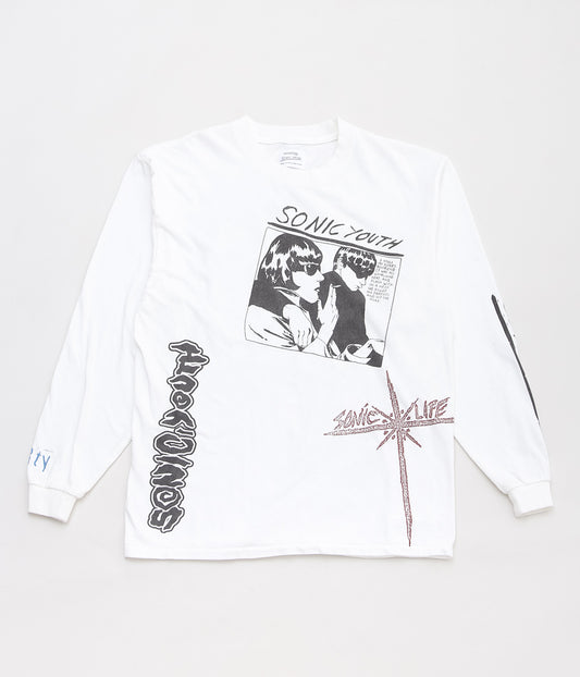 INSONNIA PROJECTS ''MULTI PRINT LS TEE TYPE-A'' (WHITE)