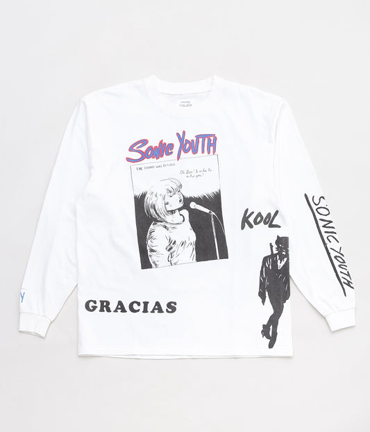 INSONNIA PROJECTS ''MULTI PRINT LS TEE TYPE-B'' (WHITE)