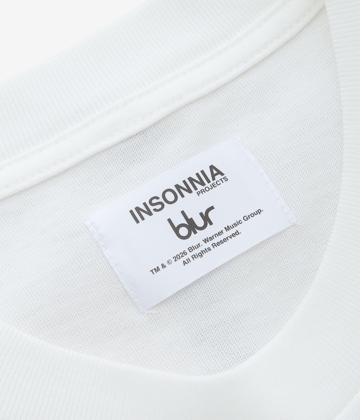 INSONNIA PROJECTS ''BLUR LEISURE LOGO TEE'' (WHITE)