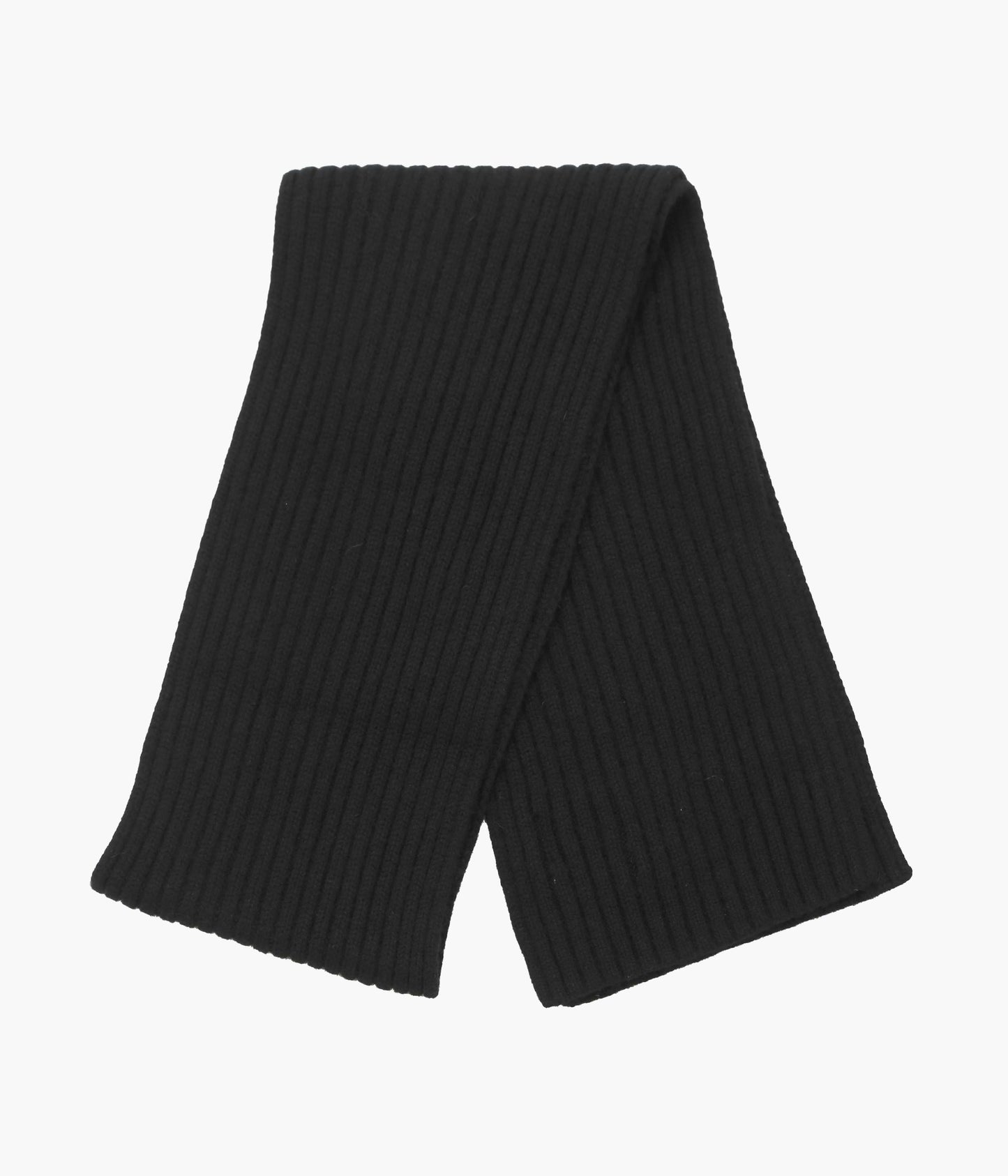 INVERALLAN ''CASHMERE RIB SCARF'' (BLACK)
