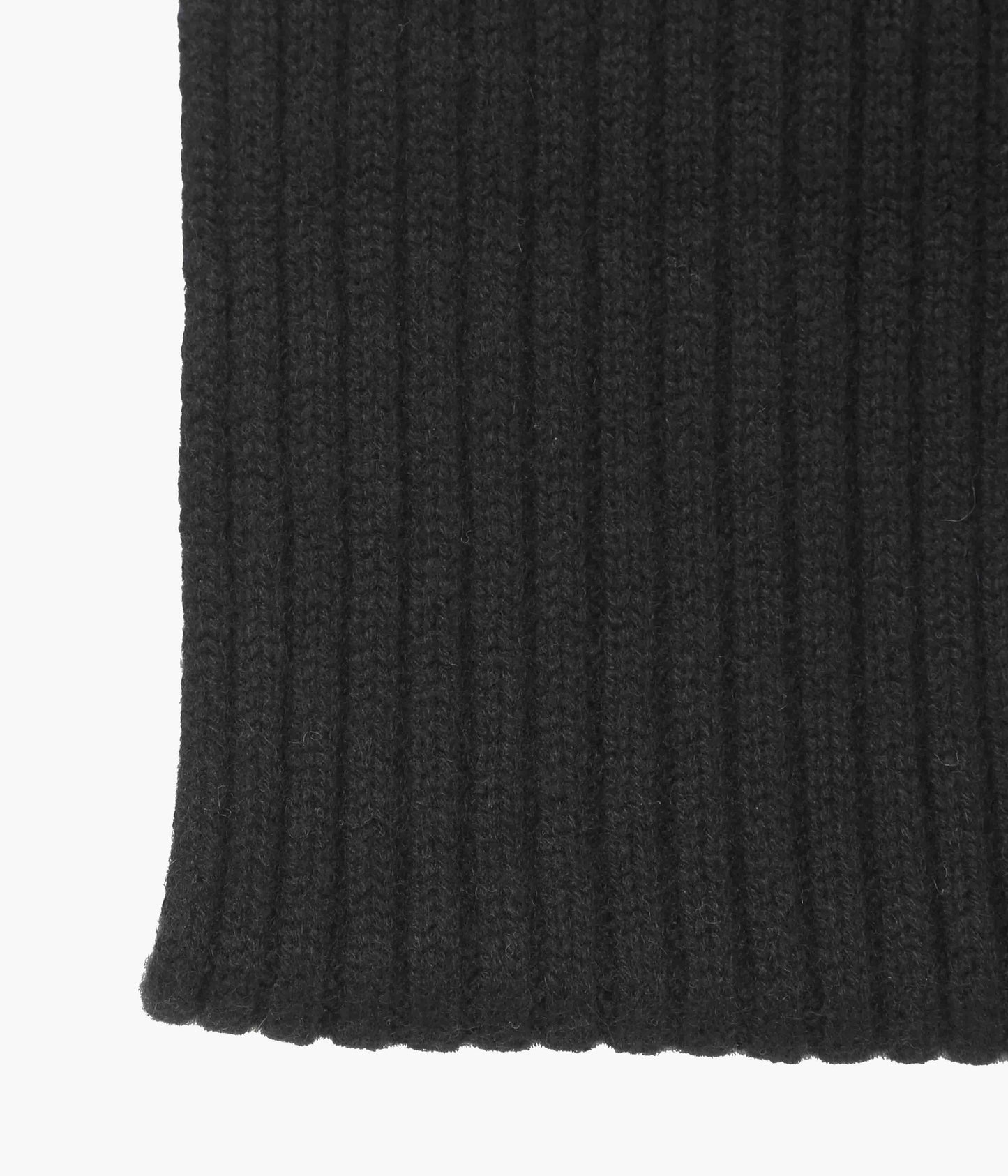 INVERALLAN ''CASHMERE RIB SCARF'' (BLACK)