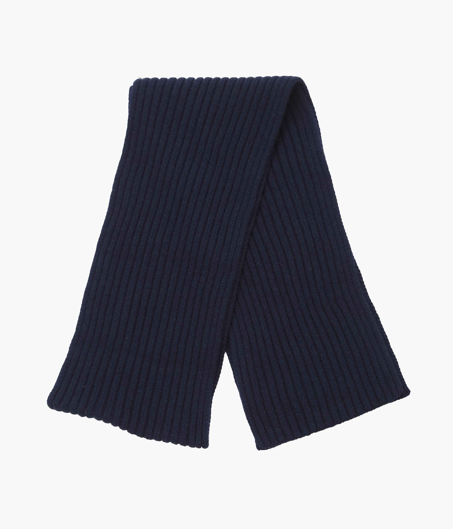 INVERALLAN ''CASHMERE RIB SCARF'' (T&amp;D NAVY)