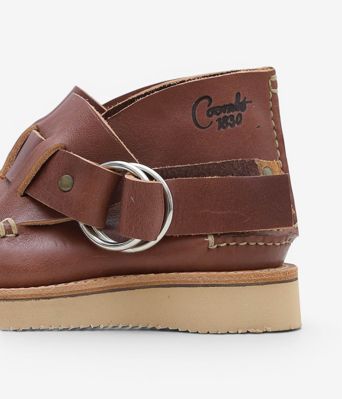 J.L. COOMBS "RING MOCCASIN" (DARK BROWN)