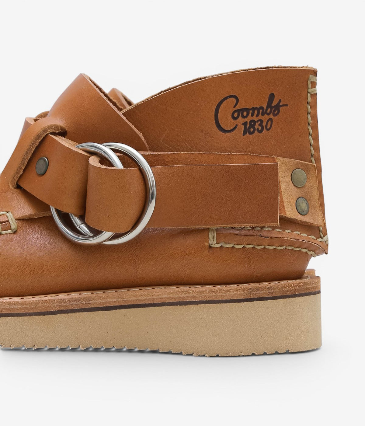J.L. COOMBS ''RING MOCCASIN'' (TAN)
