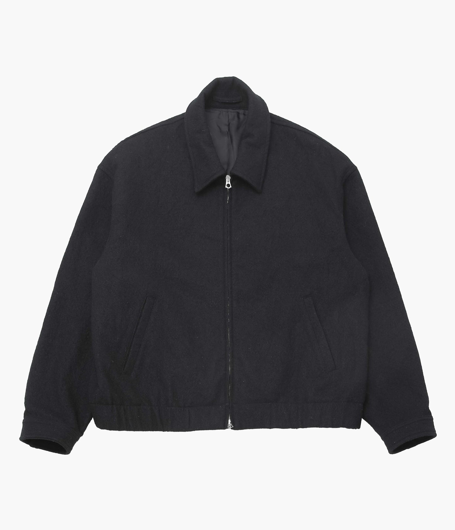 JAMES COWARD ''MACHINE JACKET｜WOOL FLANNEL'' (BLACK)