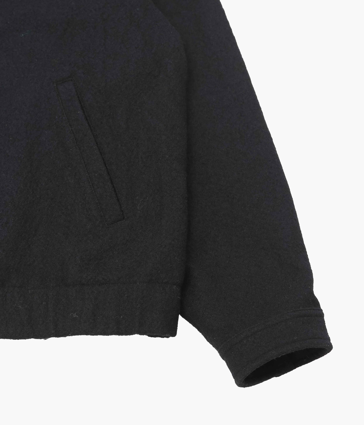 JAMES COWARD ''MACHINE JACKET｜WOOL FLANNEL'' (BLACK)