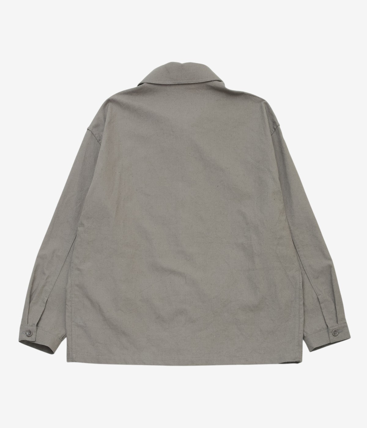 JAMES COWARD ''SIGNAL SHIRT｜OVERDYED CANVAS'' (MID GREY)