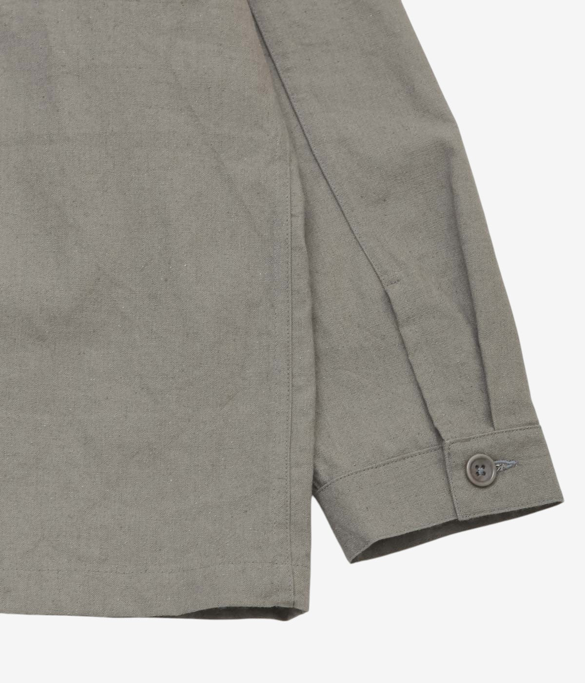 JAMES COWARD ''SIGNAL SHIRT｜OVERDYED CANVAS'' (MID GREY)