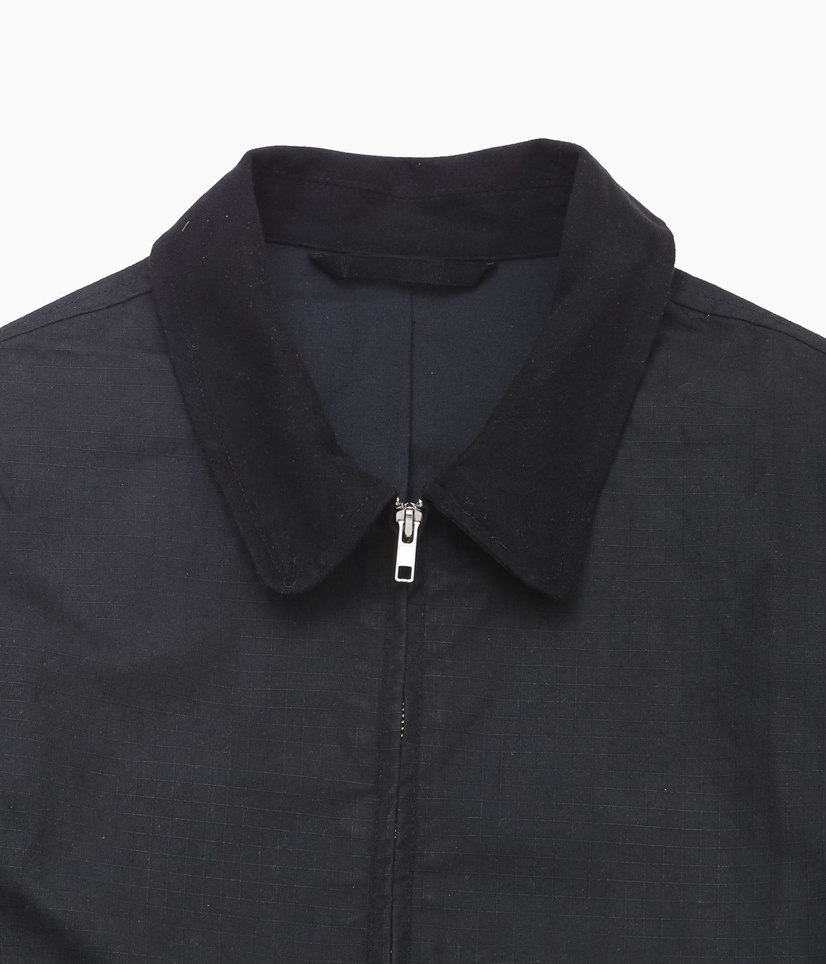JAMES COWARD ''SITE JACKET / WAXED ORGANIC COTTON RIPSTOP'' (BLACK)