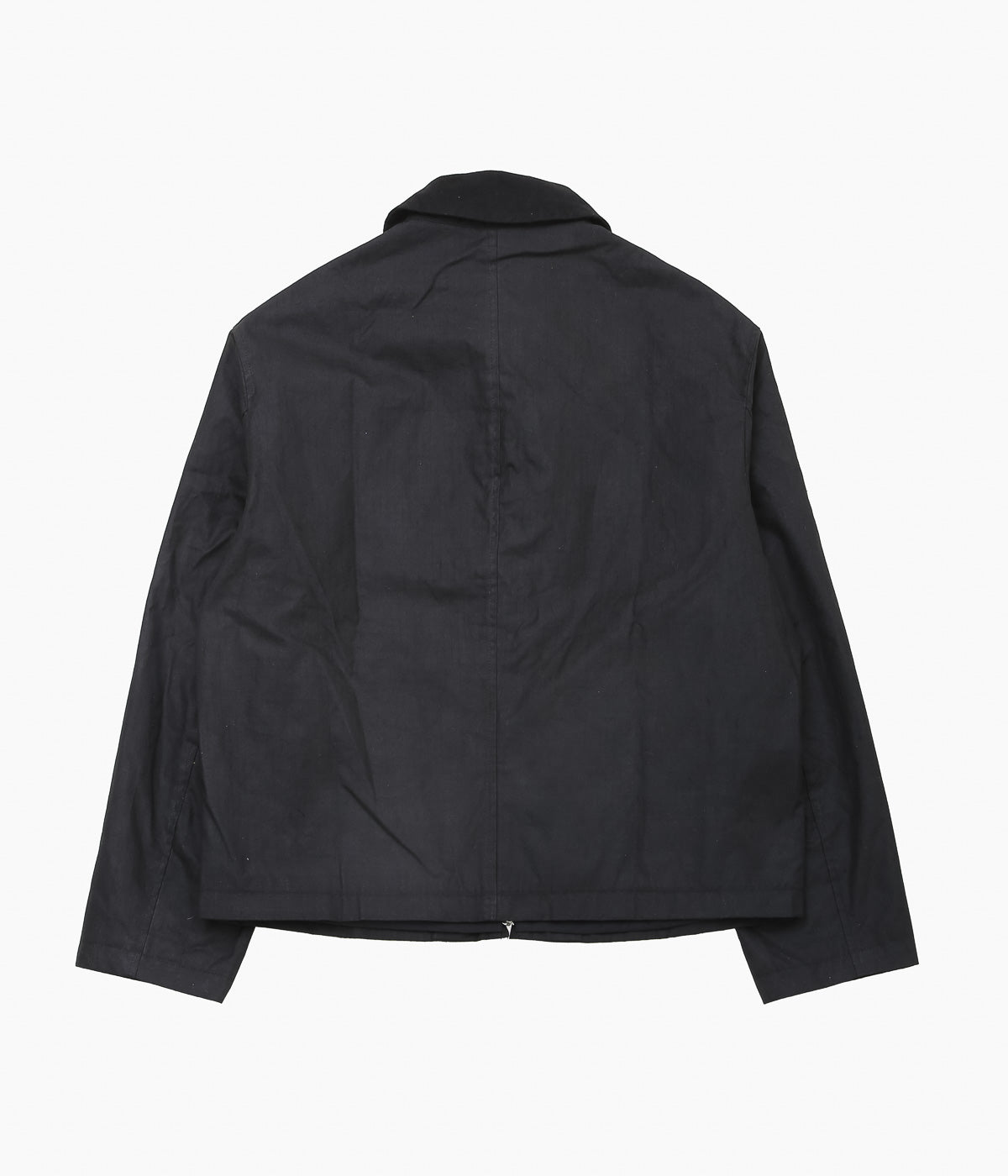 JAMES COWARD ''SITE JACKET / WAXED ORGANIC COTTON RIPSTOP'' (BLACK)