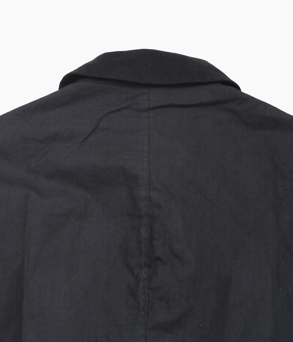JAMES COWARD ''SITE JACKET / WAXED ORGANIC COTTON RIPSTOP'' (BLACK)