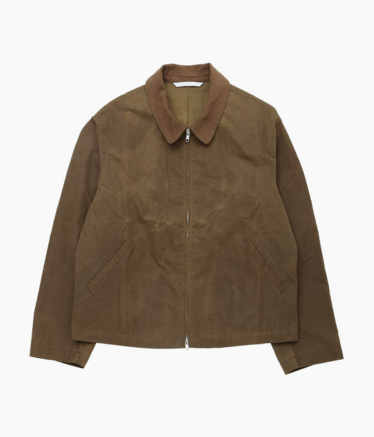 JAMES COWARD ''SITE JACKET / WAXED ORGANIC COTTON RIPSTOP'' (COYOTE)