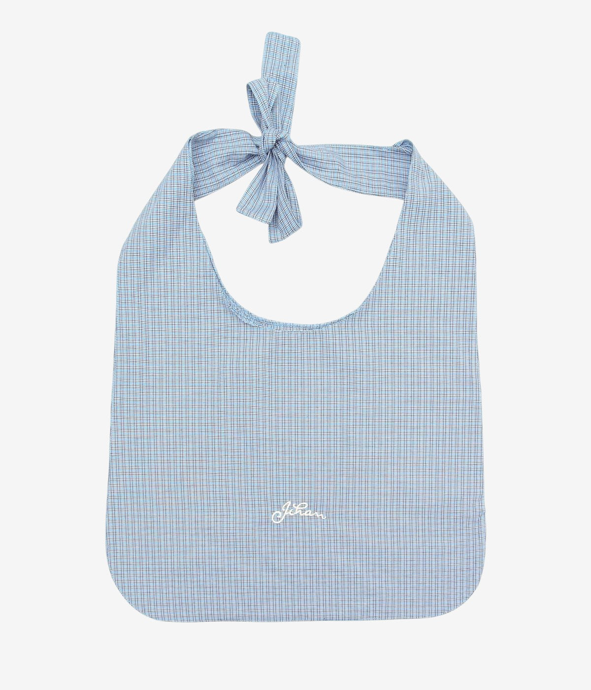 JIHAN ''JIHAN TOTE'' (BLUE CHECKERED)