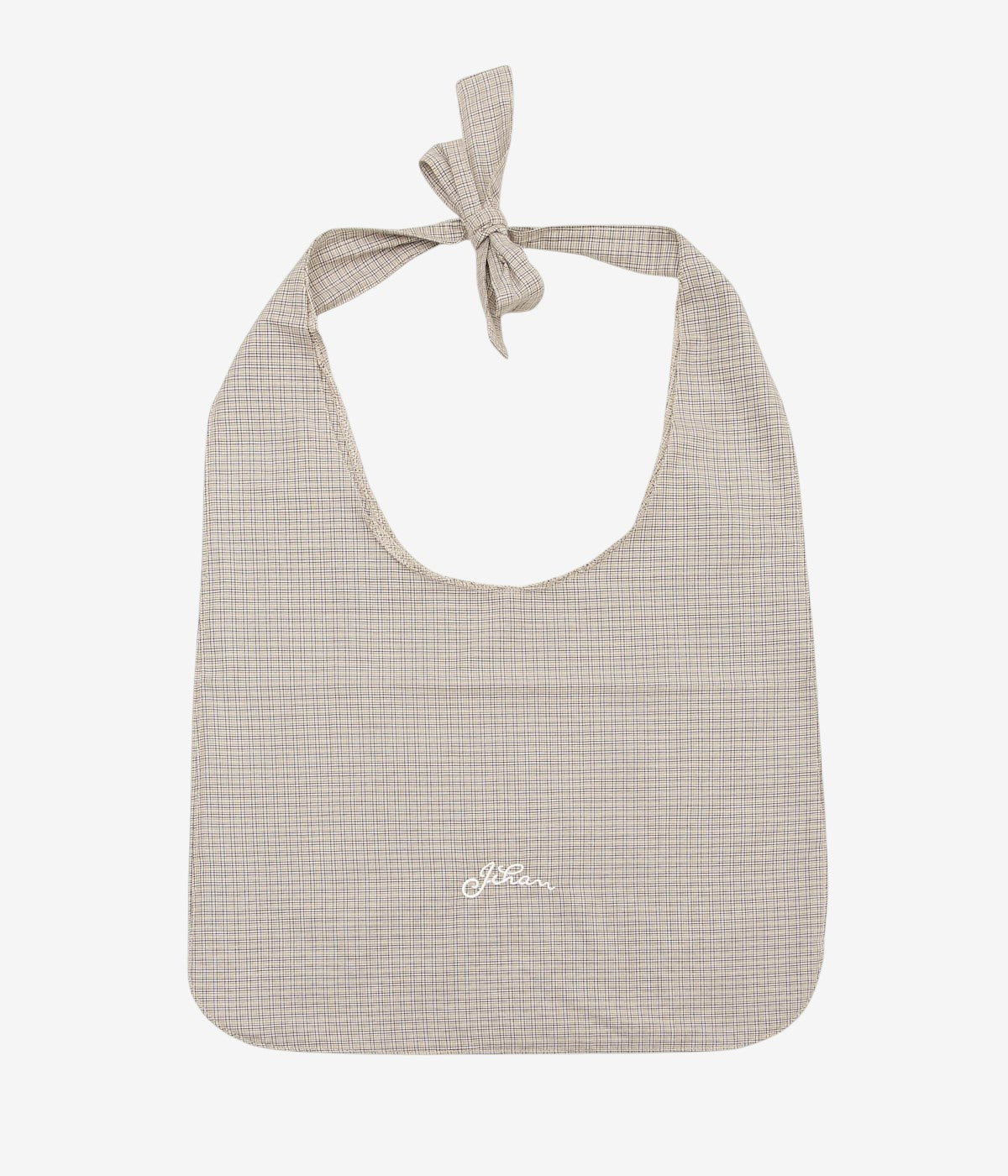 JIHAN ''JIHAN TOTE'' (BROWN CHECKERED)
