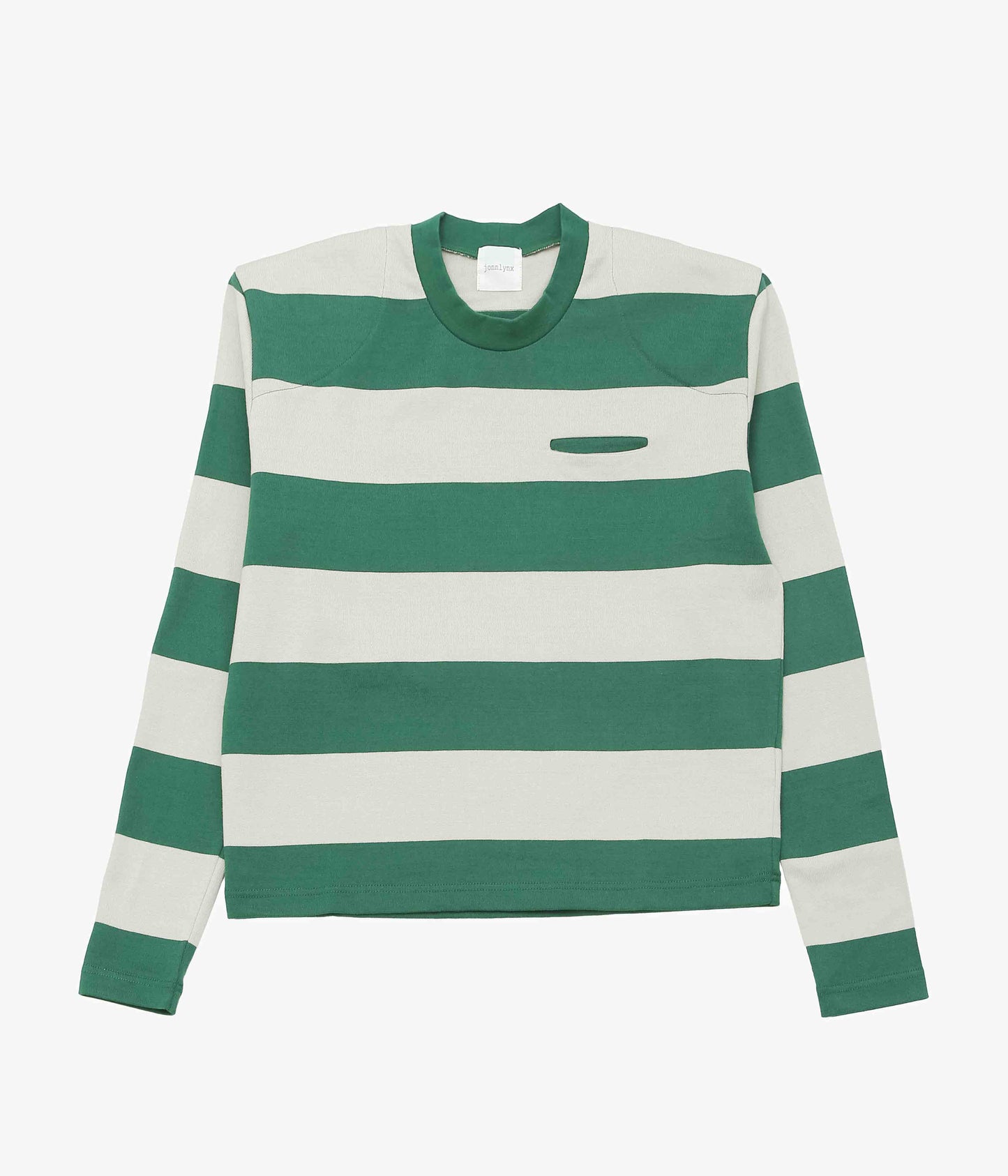 JONNLYNX ''BORDER POCKET TEE'' (GREEN×GRAY)
