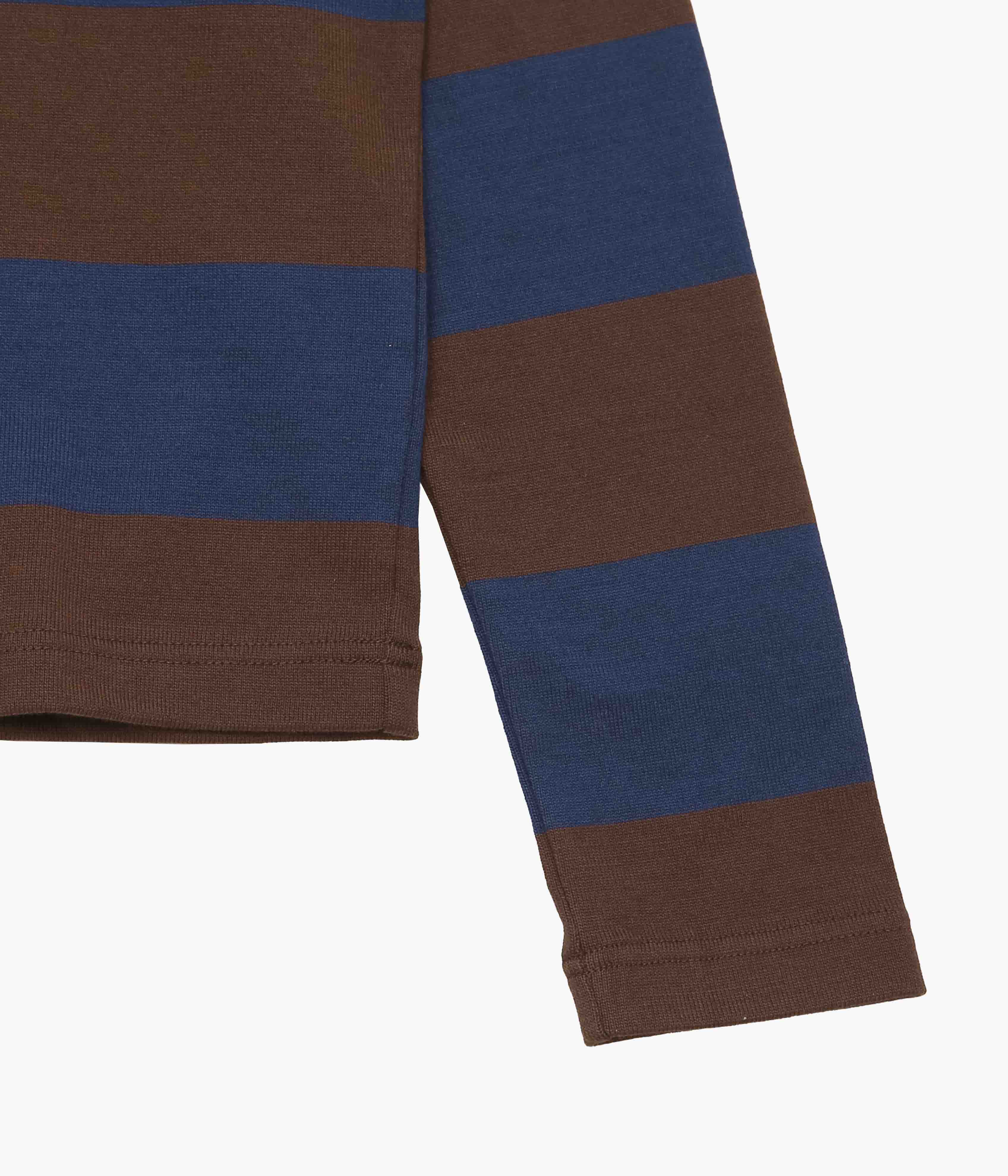 JONNLYNX ''BORDER POCKET TEE'' (NAVY×BROWN） – THE STORE BY MAIDENS