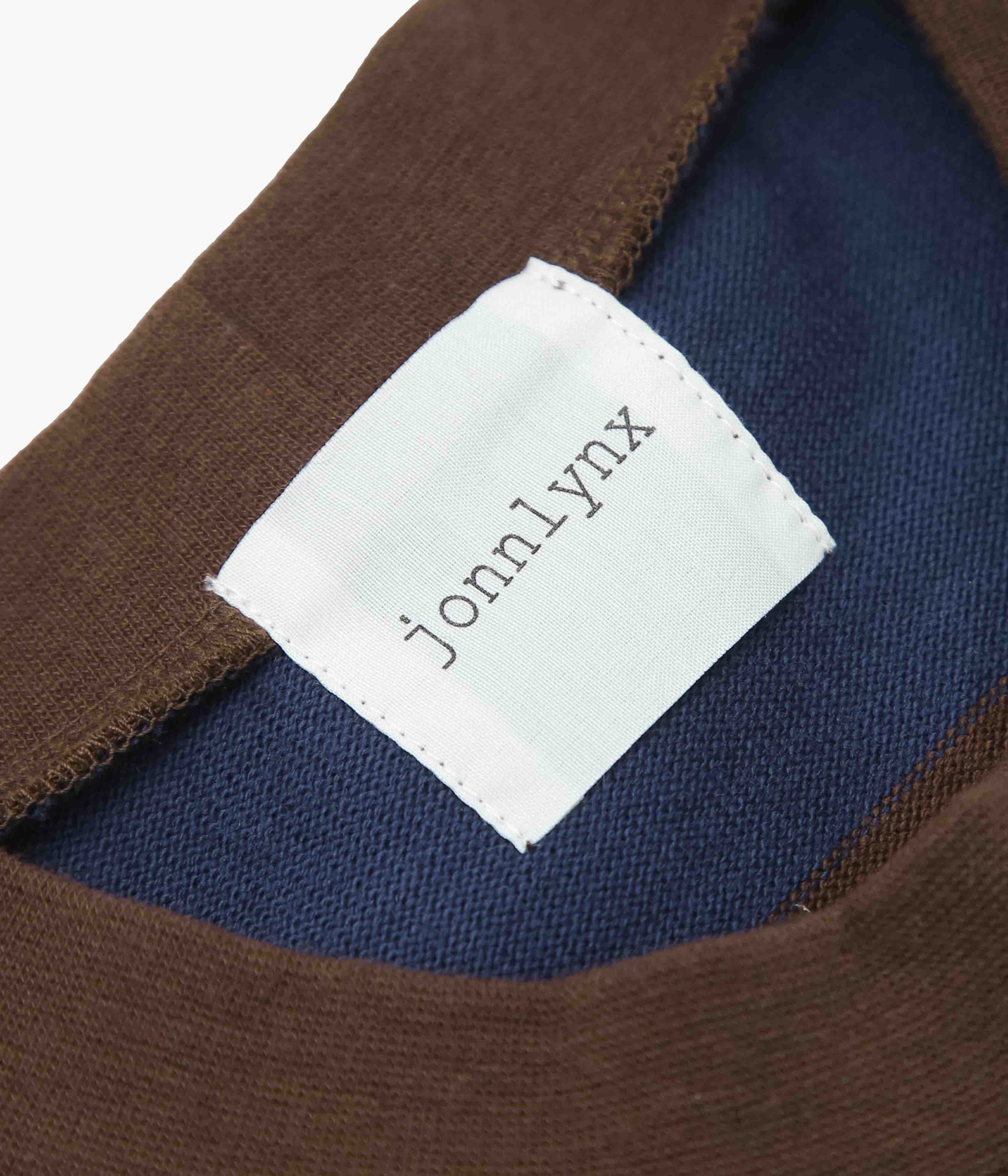 JONNLYNX ''BORDER POCKET TEE'' (NAVY×BROWN） – THE STORE BY MAIDENS