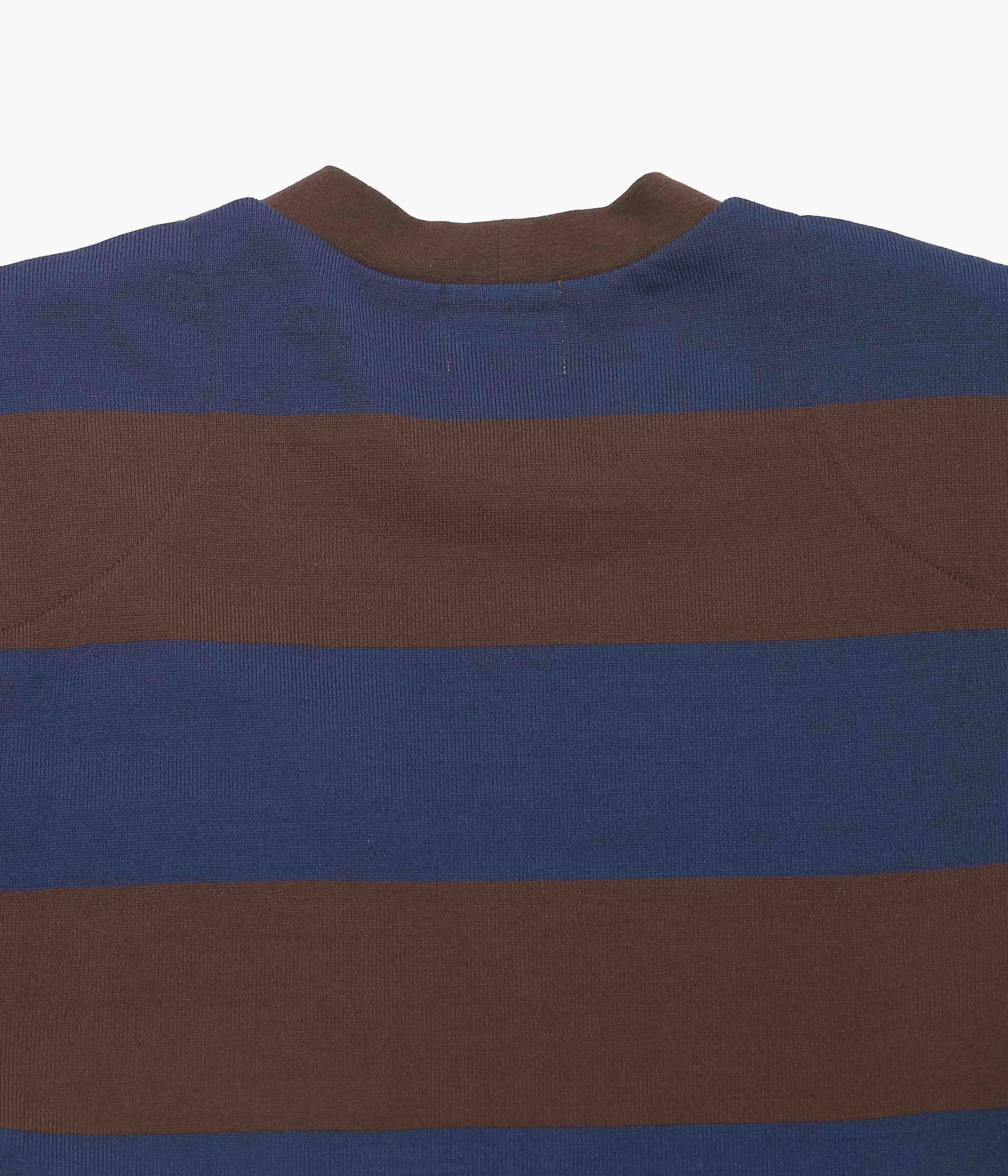 JONNLYNX ''BORDER POCKET TEE'' (NAVY×BROWN） – THE STORE BY MAIDENS