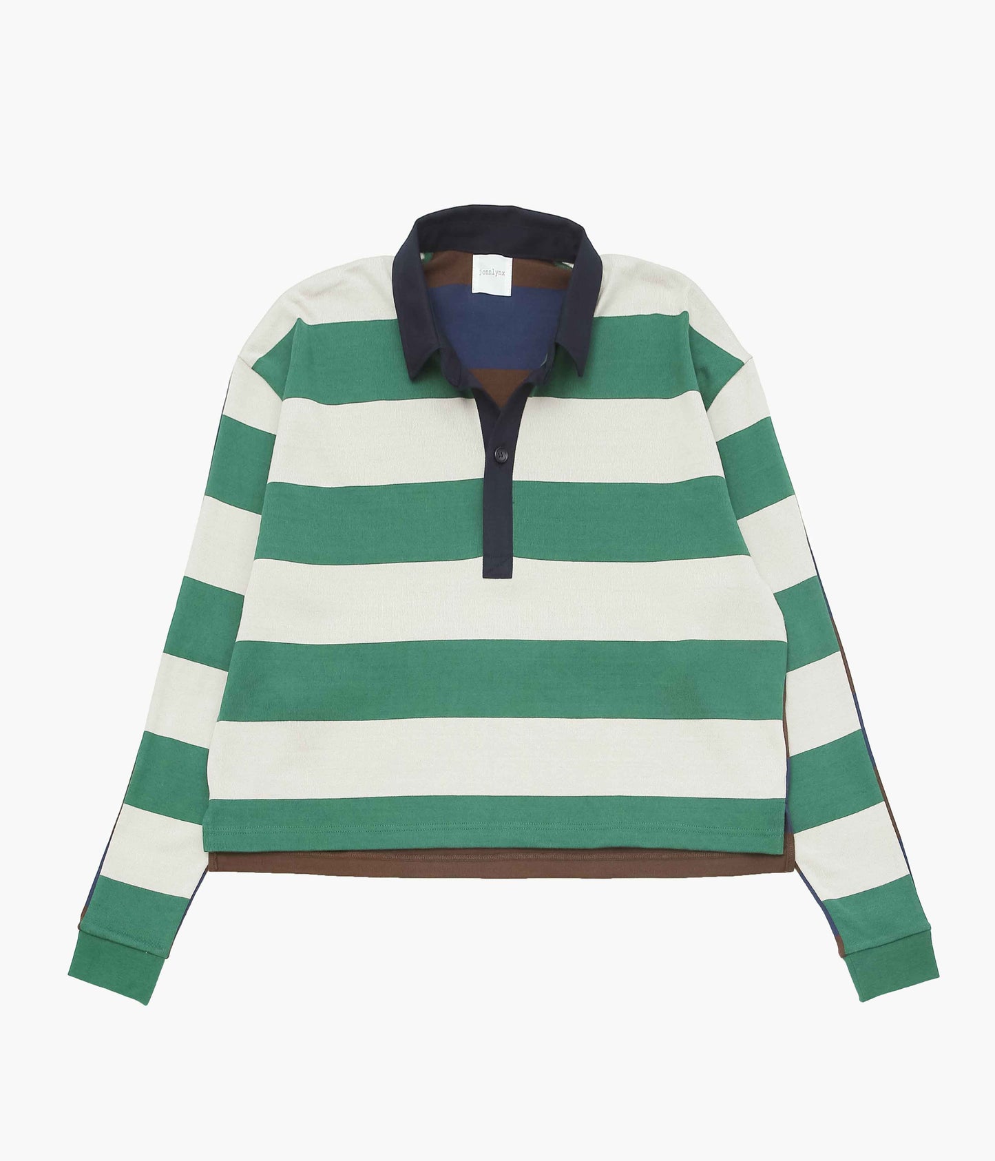 JONNLYNX ''BORDER RUGBY SHIRTS''(GREEN×GRAY/NAVY×BROWN)