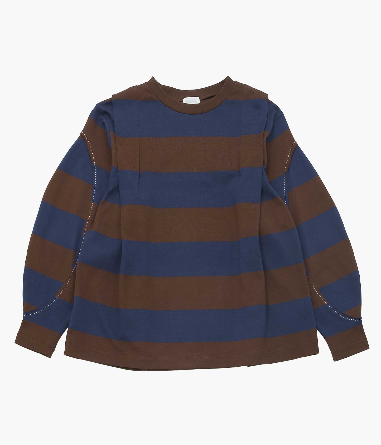 JONNLYNX ''BORDER RUGBY SLEEVE TEE'' (NAVY×BROWN)
