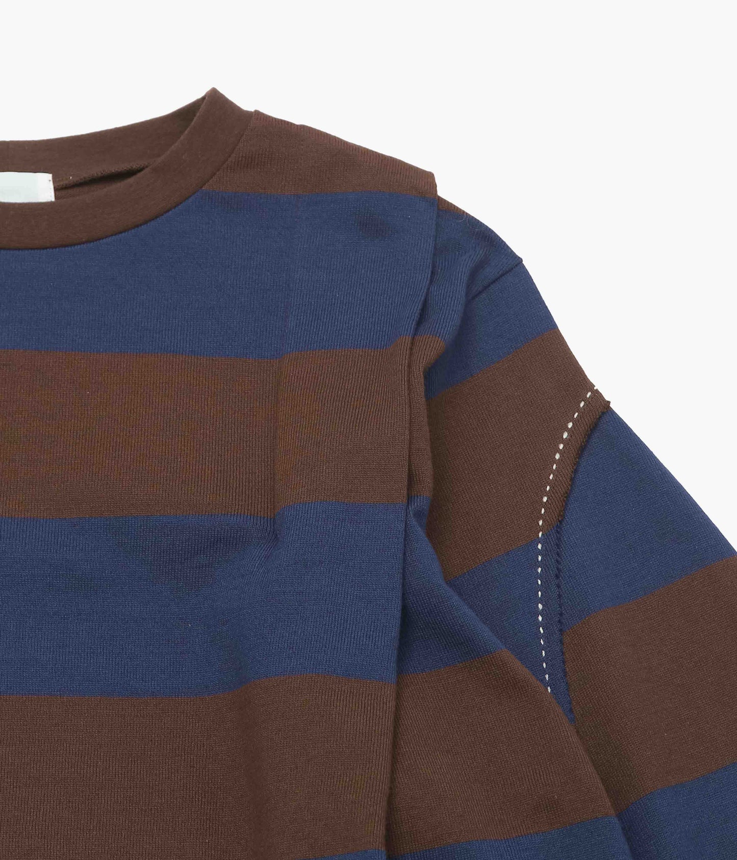 JONNLYNX ''BORDER RUGBY SLEEVE TEE'' (NAVY×BROWN)