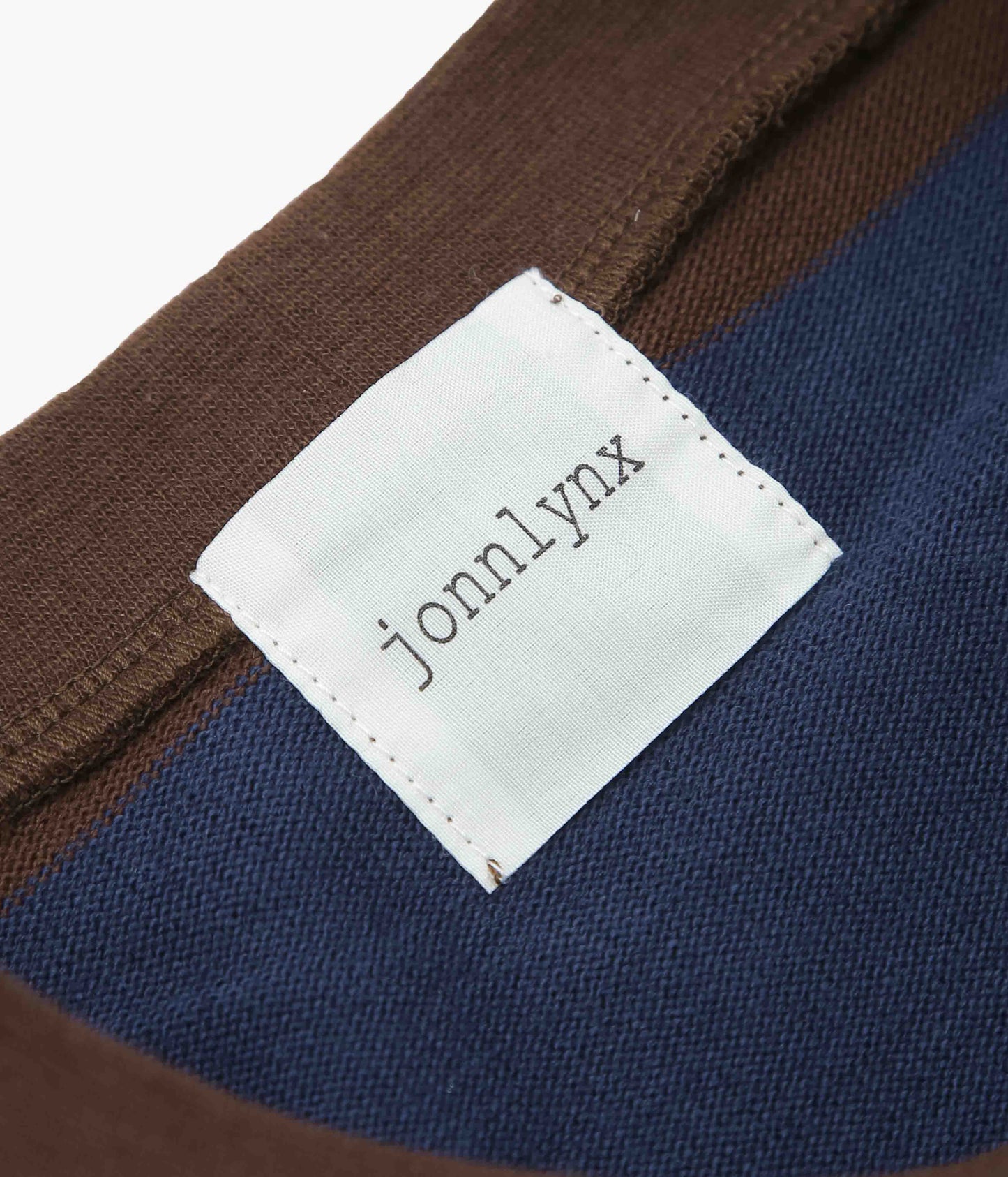 JONNLYNX ''BORDER RUGBY SLEEVE TEE'' (NAVY×BROWN)