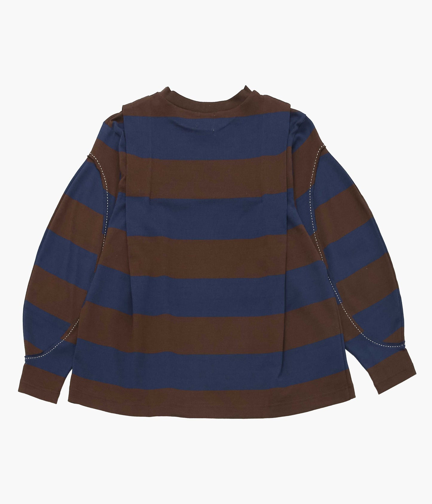 JONNLYNX ''BORDER RUGBY SLEEVE TEE'' (NAVY×BROWN)