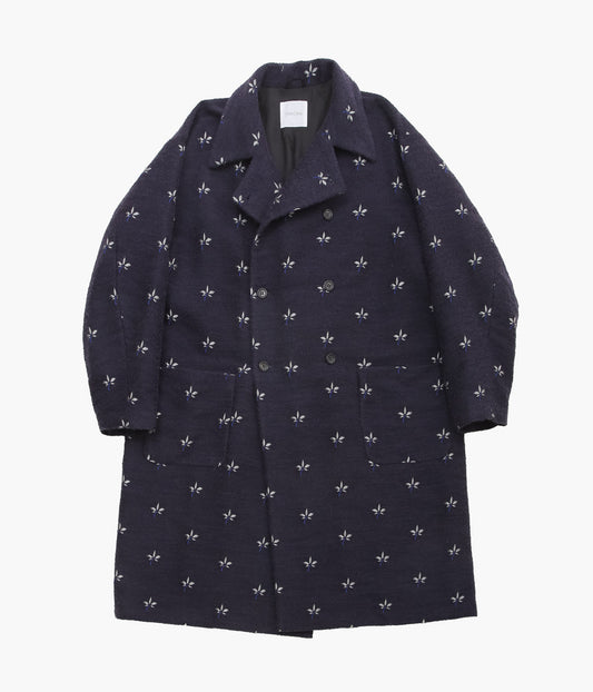 JONNLYNX''FLOATING JACQUARD COAT'' (NAVY)