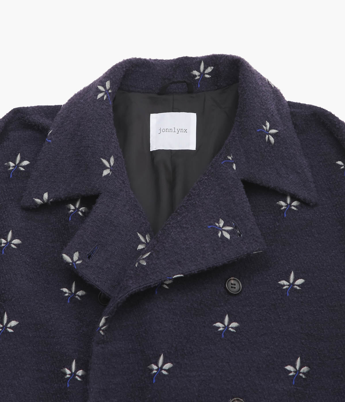 JONNLYNX''FLOATING JACQUARD COAT'' (NAVY)