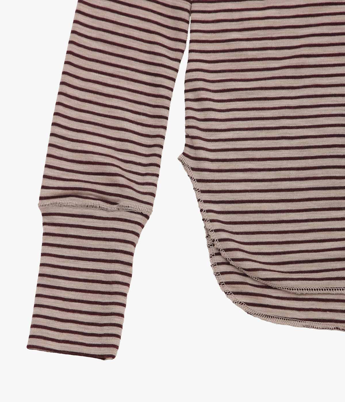 JONNLYNX ''WOOL RIB TEE'' (ENJI×BEIGE)