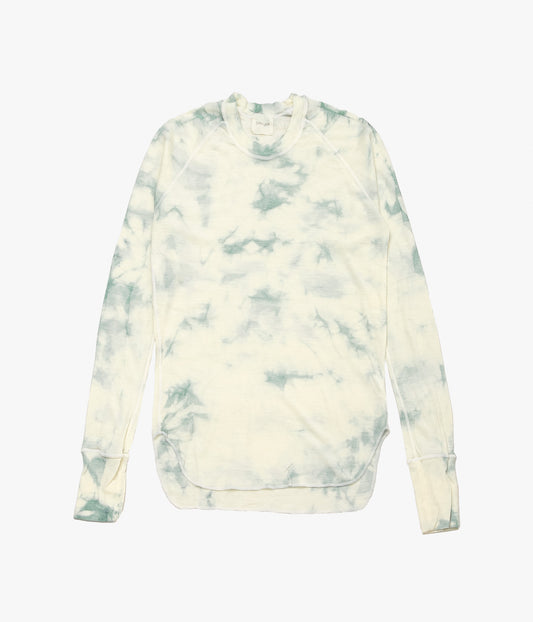 JONNLYNX ''WOOL RIB TEE'' (TIE DYE GREEN)