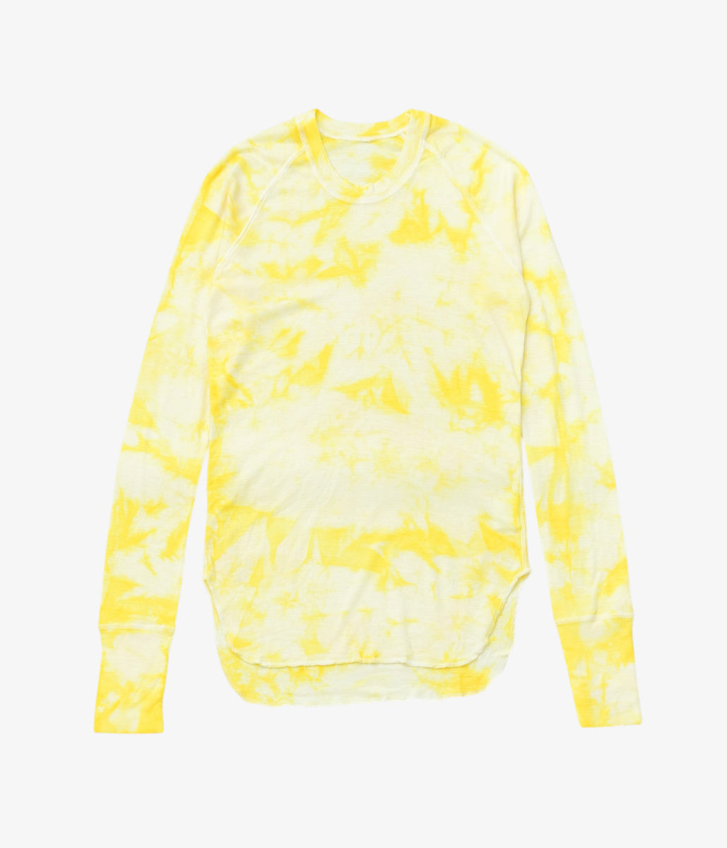 JONNLYNX ''WOOL RIB TEE'' (TAIDAI YELLOW)