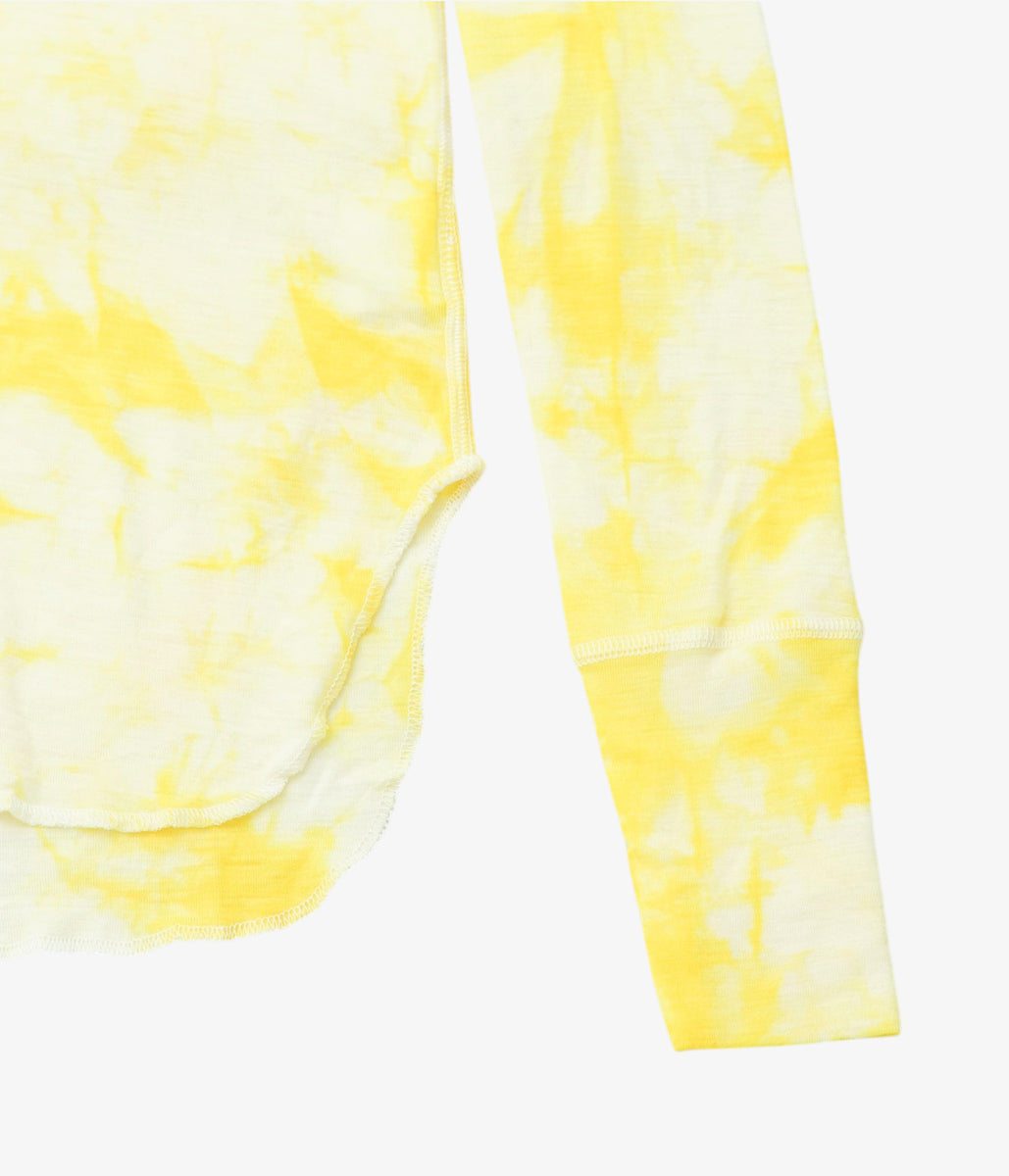JONNLYNX ''WOOL RIB TEE'' (TAIDAI YELLOW)