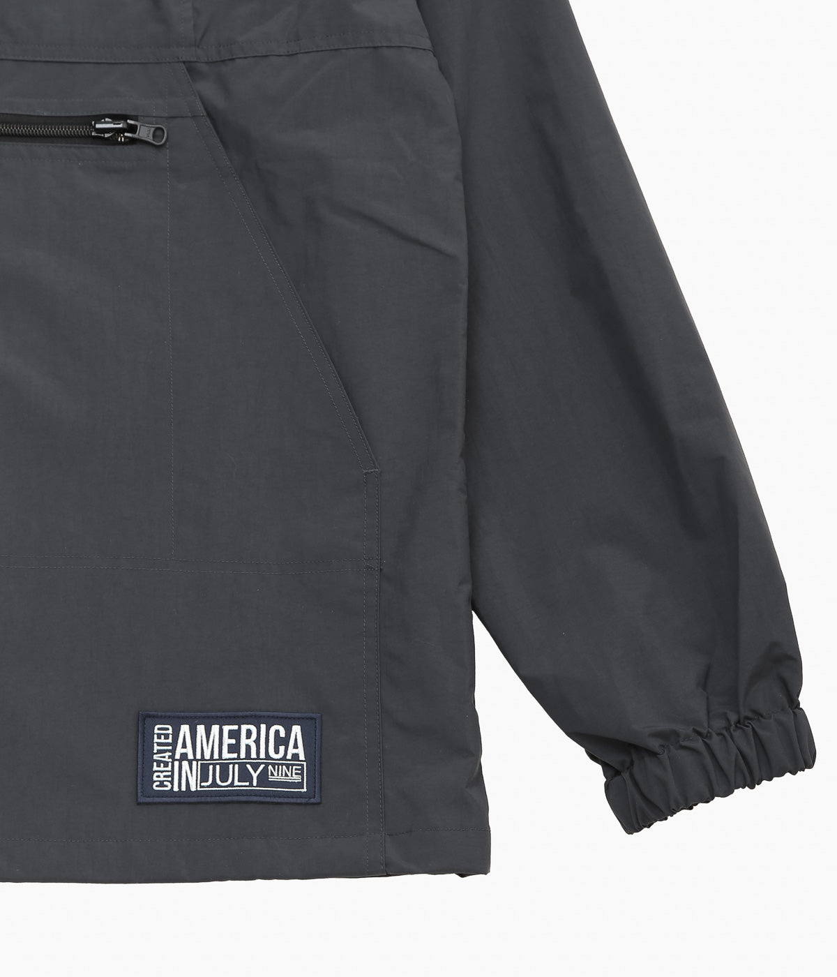 JULY NINE ''ANORAK HOODIE'' (CHARCOAL)