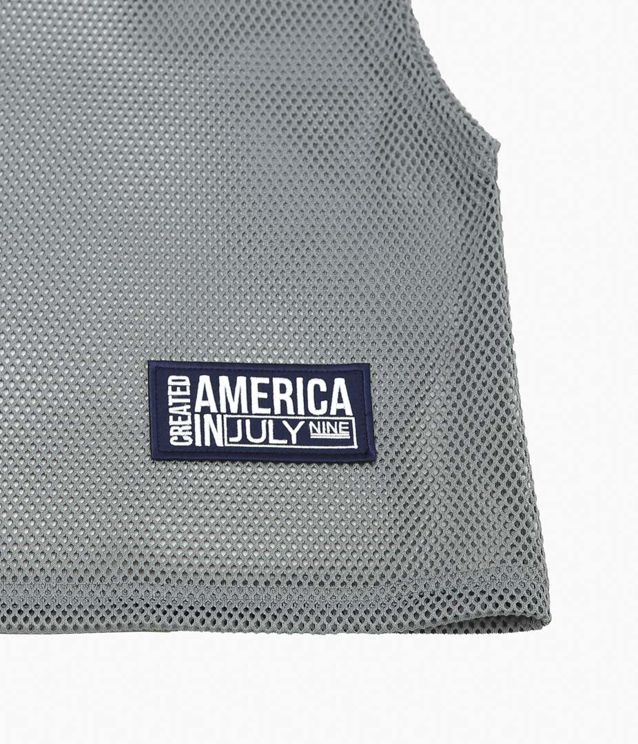 JULY NINE ''BIB MESH VEST MENS'' (GRAY	)