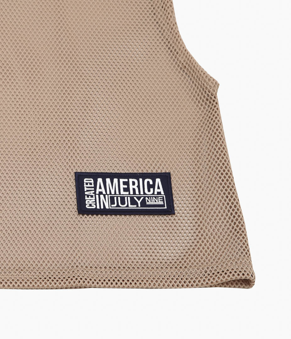 JULY NINE ''BIB MESH VEST MENS'' (OAK)
