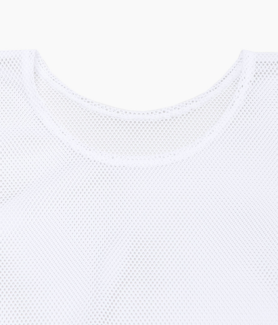 JULY NINE ''BIB MESH VEST MENS'' (WHITE)