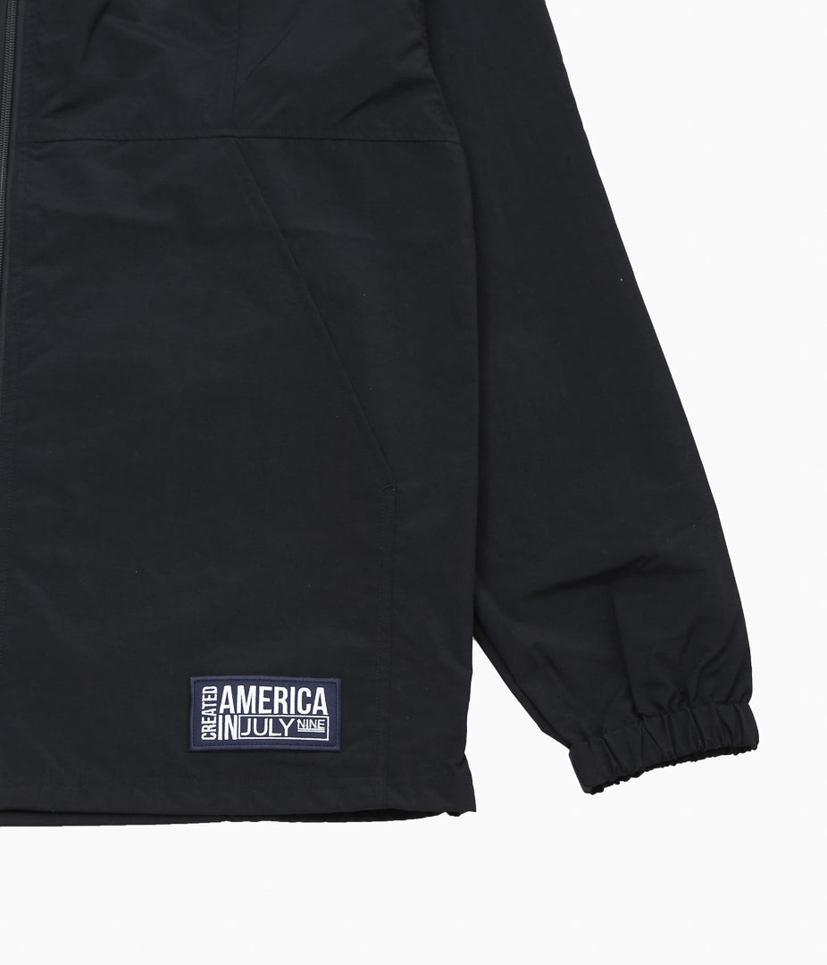 JULY NINE ''FULL ZIP HOODIE'' (BLACK)