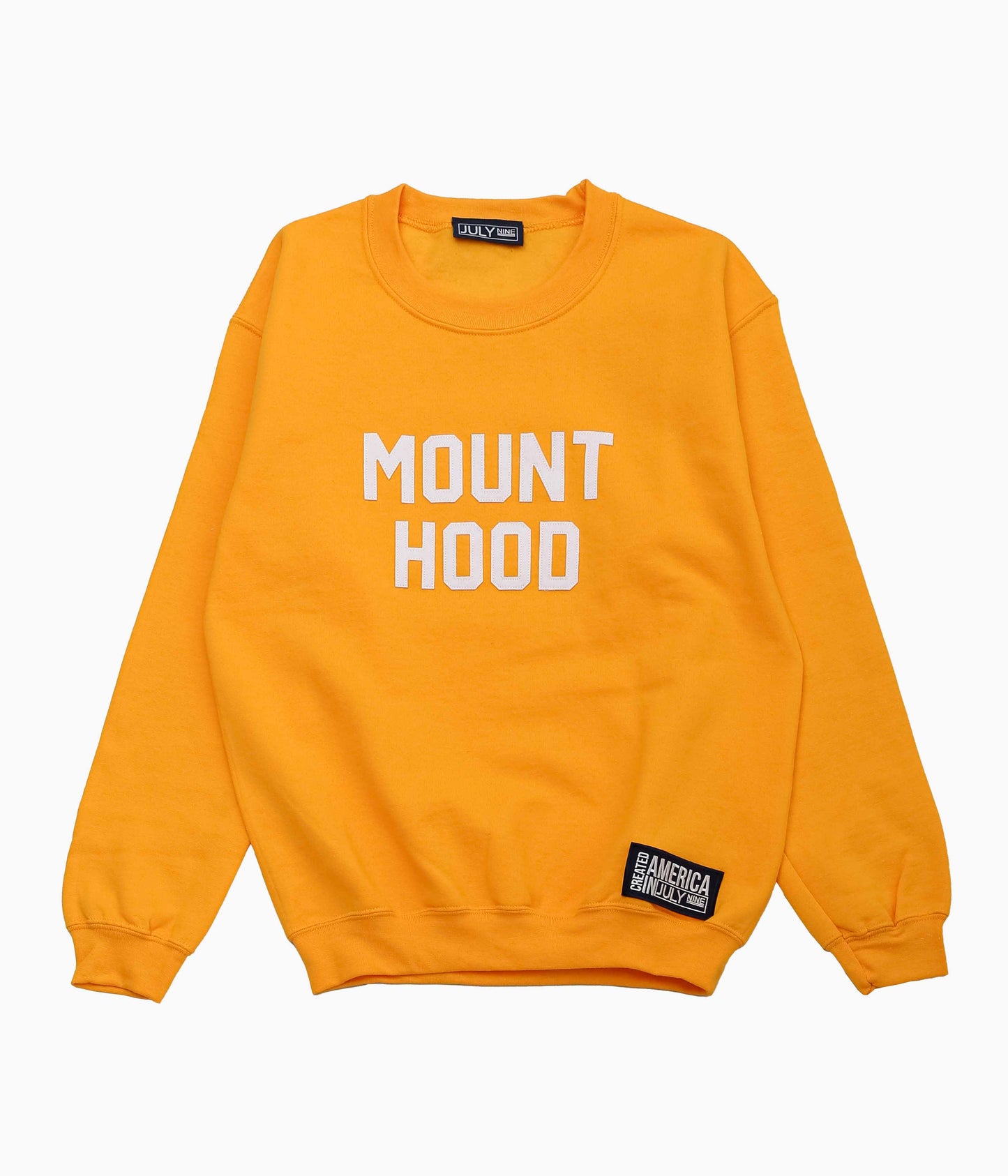 JULY NINE ''LETTERD SWEAT / MOUNT HOOD'' (GOLD)